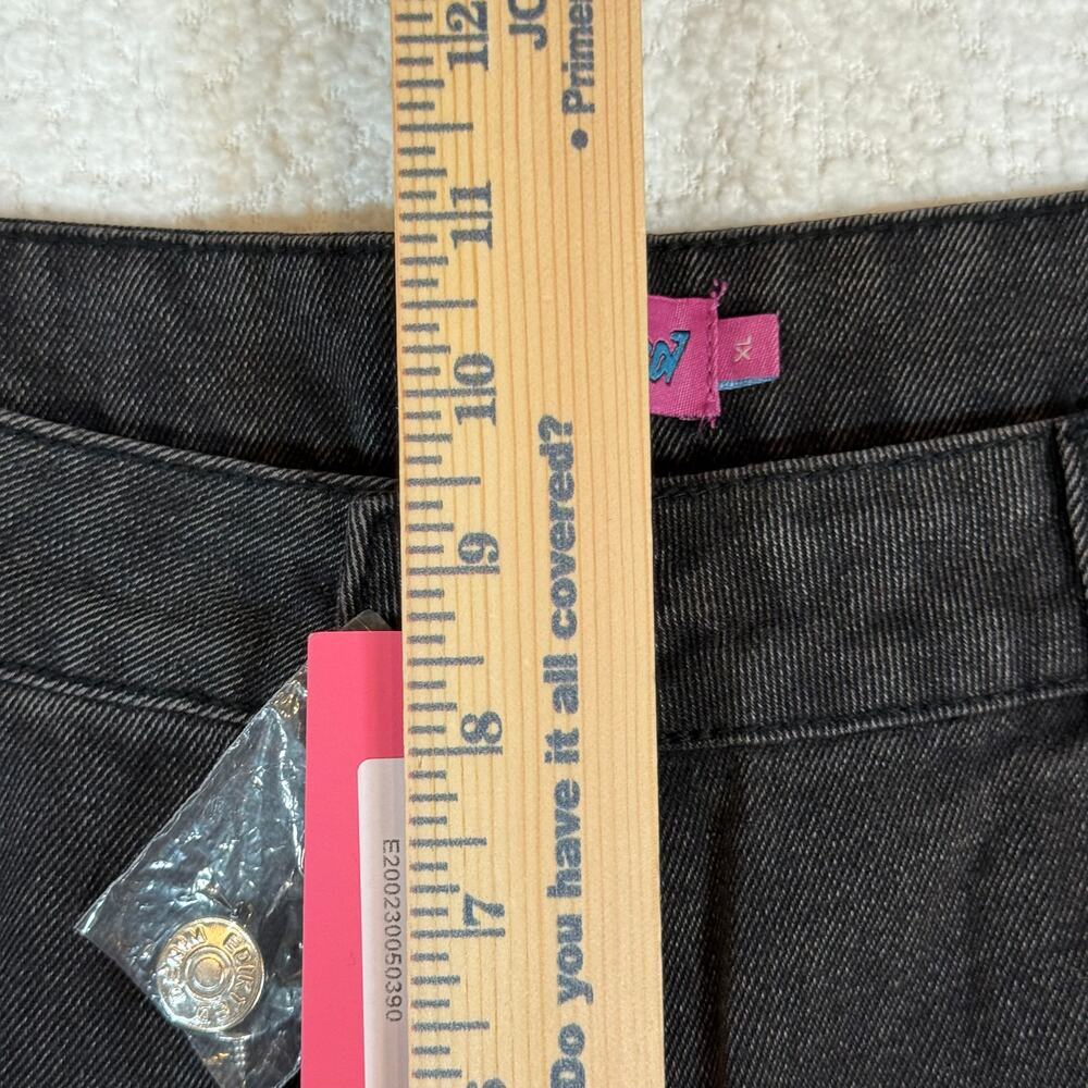 NWT Edikted Raelynn Washed Low Rise Baggy Jeans black size XL - Picture 7 of 11